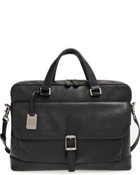 Frye Oliver Leather Briefcase Black