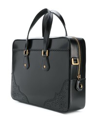 Versace Perforated Leather Briefcase