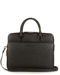 Salvatore Ferragamo Revival Embossed Leather Briefcase