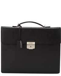 Salvatore Ferragamo Revival Slim Leather Briefcase