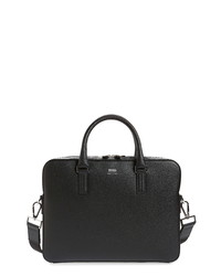 BOSS Signature Slim Leather Briefcase