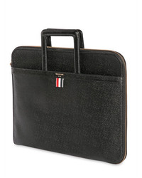 Thom Browne Pebbled Leather Slim Briefcase