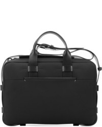 Troubadour Nylon Leather Briefcase Black