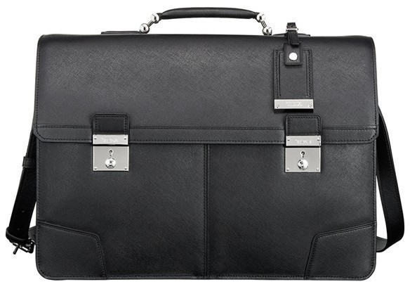 Tumi Astor Beresford Large Flat Leather Briefcase | Where to buy & how ...