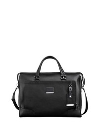 Tumi Astor Regis Slim Zip Top Italian Leather Briefcase Black One Size