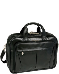 McKlein Usa Pearson 17 Leather Expandable Double Compartt Laptop Briefcase