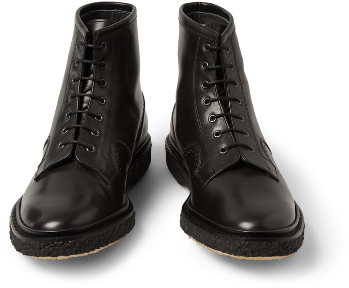 Adieu Type 22 Crepe Sole Leather Brogue Boots, $790 | MR PORTER | Lookastic