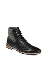 THOMAS AND VINE Apollo Quilted Wingtip Boot