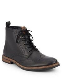 Ben Sherman Brent Leather Wingtip Brogue Boots