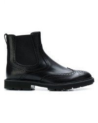 Tod's Brogue Chelsea Ankle Boots