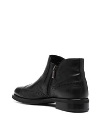 Baldinini Brogue Style Leather Ankle Boots