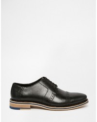Frank Wright Brogues In Black Leather