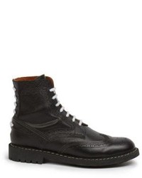 Givenchy Commando Perforated Lace Up Boots