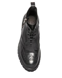 Diesel Black Gold Smooth Leather Brogue Boots