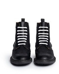 Givenchy Full Brogue Leather Derby Boots