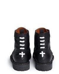 Givenchy Full Brogue Leather Derby Boots