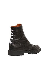 Givenchy Brogue Leather Combat Boots