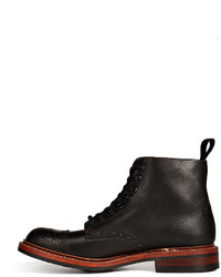 NDC Ndc Leather Burford Trapper Lace Up Brogued Boots