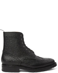 Thom Browne Pebble Grain Leather Wingtip Brogue Boots