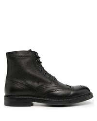 Doucal's Pebbled Lace Up Boots