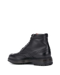Santoni Perforated Ankle Boots