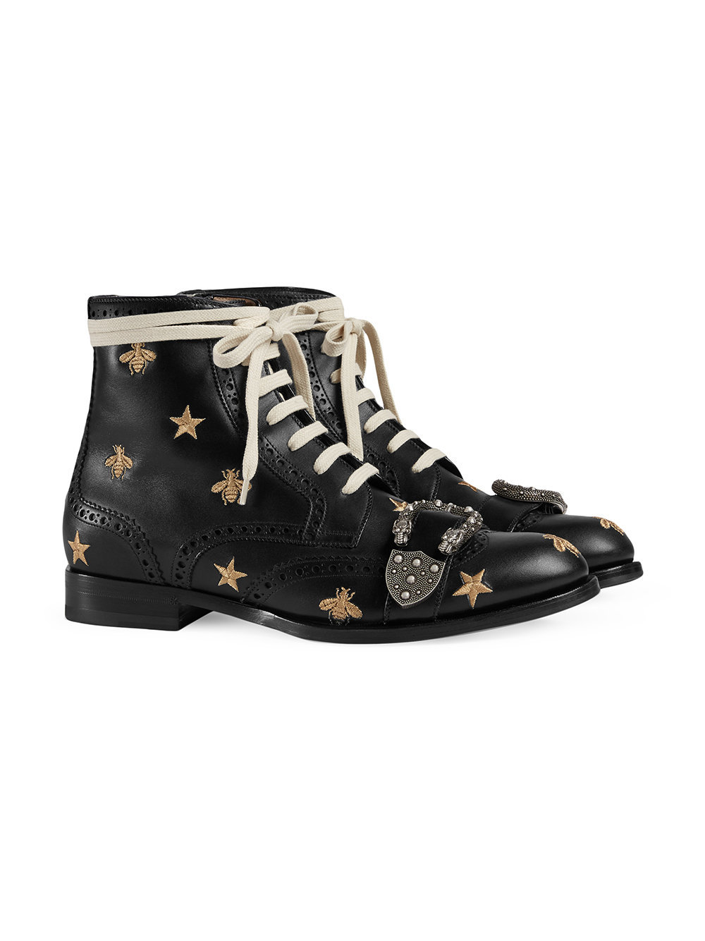 Gucci Queercore Embroidered Brogue Boot 