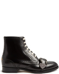 Gucci Queercore Leather Brogue Boots