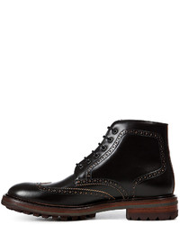Paul Smith Shoes Leather Brogued Ankle Boots