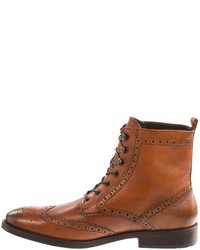 a. testoni Testoni Basic Leather Wingtip Boots