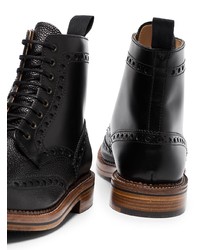 Grenson X Labrum London Punched Hole Ankle Boots