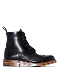 Grenson X Labrum London Punched Hole Ankle Boots