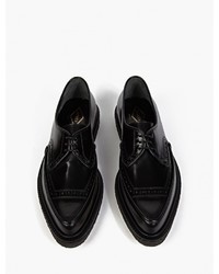 Adieu Black Leather Wtype 52 Pointed Brogues