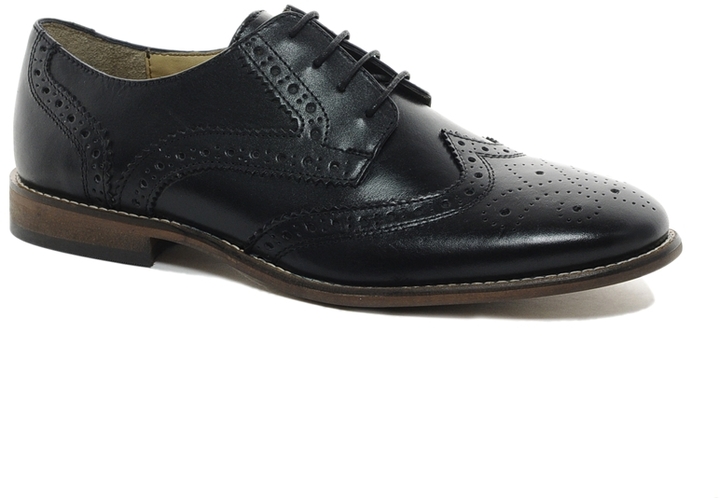 Asos Brogue Shoes In Leather Black, $75 