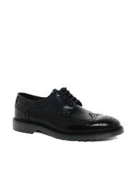Asos Longwing Brogues In Leather