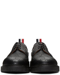 Thom Browne Black Classic Longwing Crepe Sole Brogues