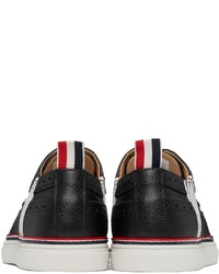 Thom Browne Black Contrast Cupsole 4 Bar Longwing Brogues