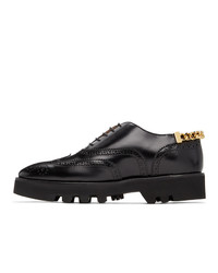 JW Anderson Black Curb Chain Master Loafers