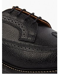 Thom Browne Black Pebblegrain Leather Brogues