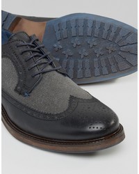 Dune Bongle Leather Derby Brogue Shoes