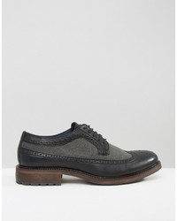 Dune Bongle Leather Derby Brogue Shoes