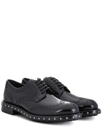 Dolce & Gabbana Brogue Style Leather Derby Shoes