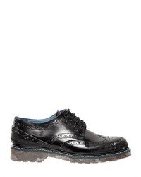 Philippe Model Brogued Leather Derby Lace Up Shoes
