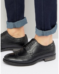 Silver Street Brogues In Black