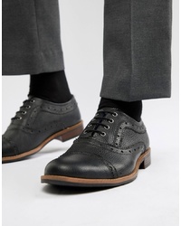 Silver Street Brogues In Black