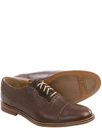 J Shoes Chalice Leather Oxford Shoes Cap Toe