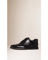 Burberry Cushion Detail Leather Wingtip Brogues