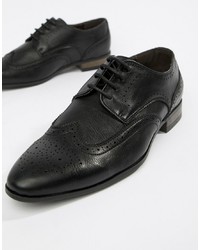 New Look Faux Leather Brogue In Black