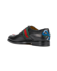 Gucci Floral Embroidered Brogues