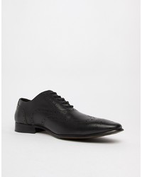 Office Glide Brogues In Black Leather