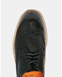 Bellfield Hannover Brogues In Black Leather